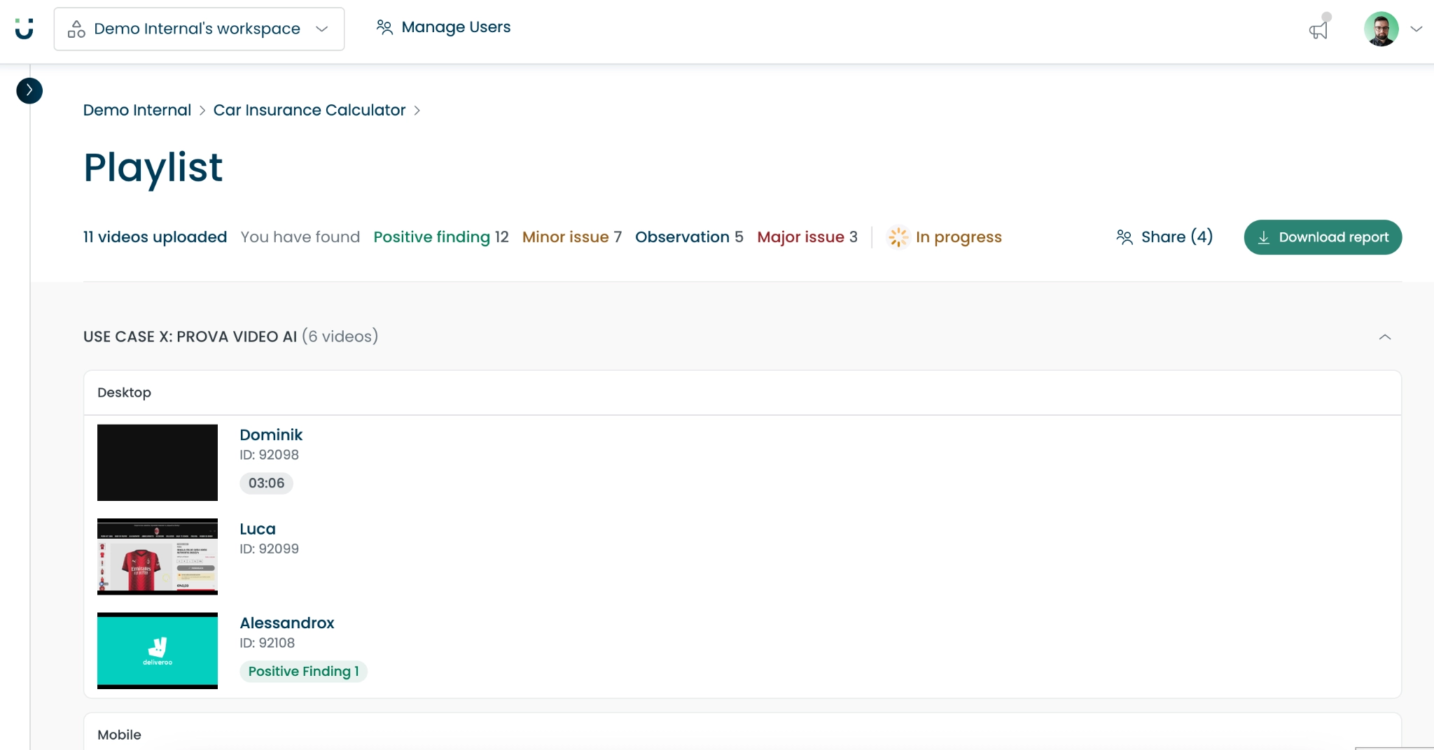 Video completi delle sessioni